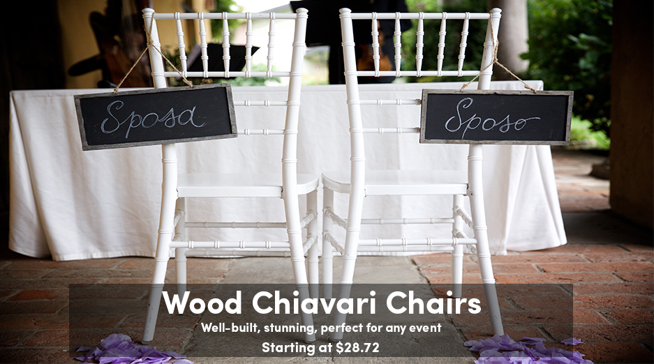 Wood Chiavari Chairs - Well-built, Stunning, Perfect for any Occasion